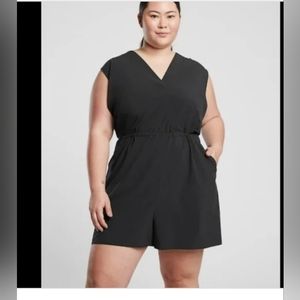 Athleta Marlow Romper - Black + size Large